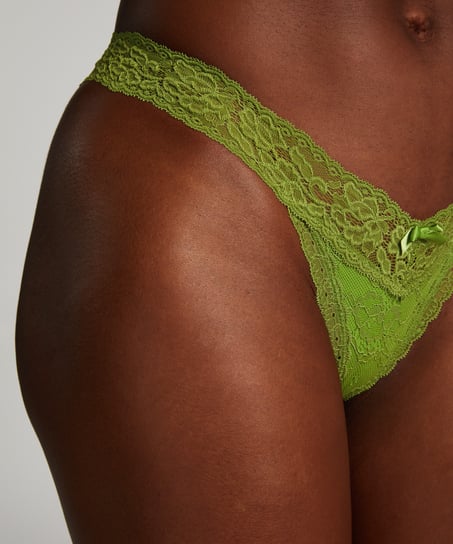 Madison Extra Low Thong, Green