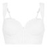 Whitney Padded Underwired Longline Bra, White
