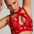 Clementine Unpadded Longline Underwired Bra, Red