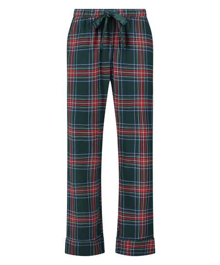 Flannel Pyjama Pants, Green
