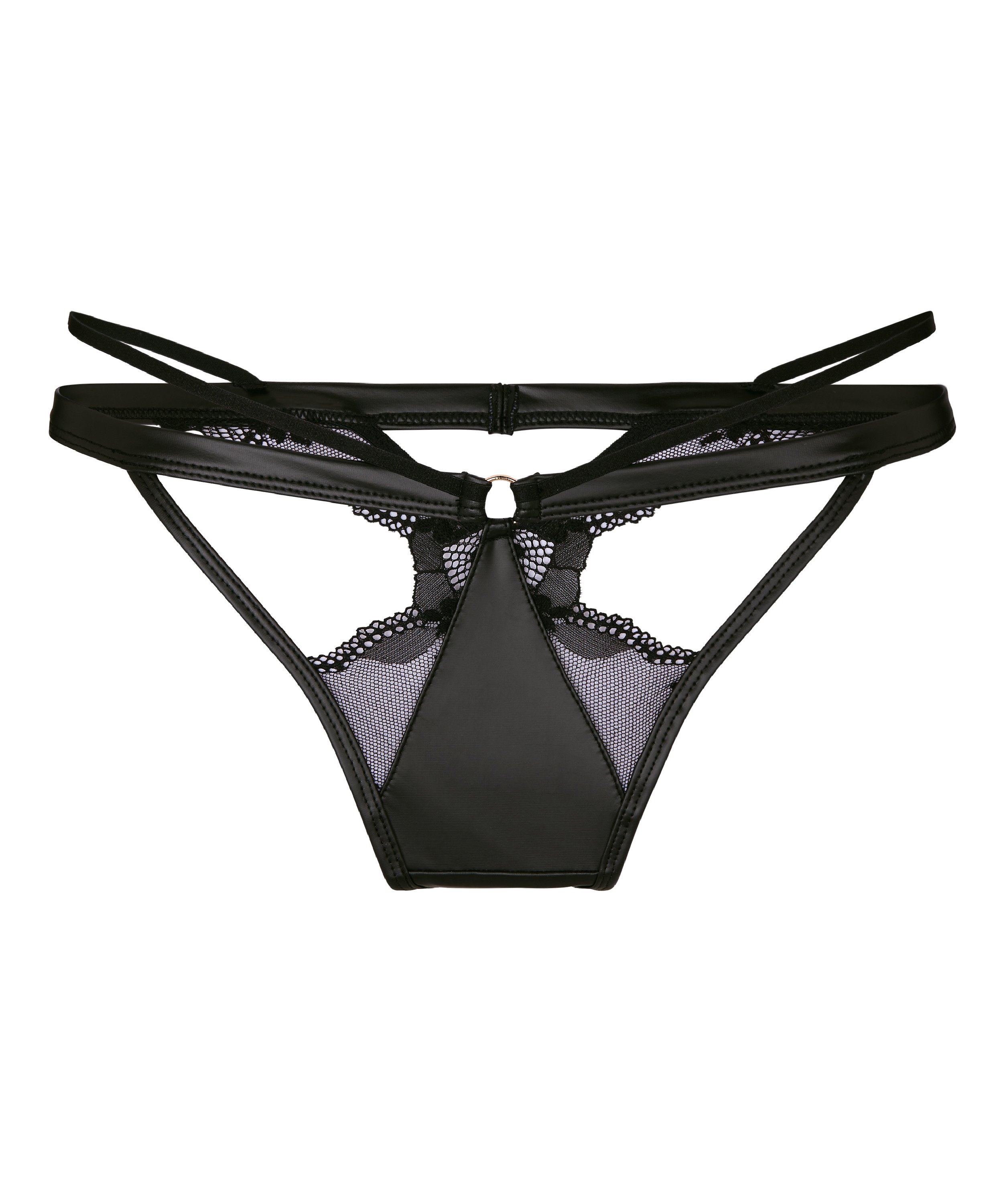 Highleg Thong Ilenia, Black, main