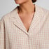 Dobby Pyjama Jacket Woven Cotton, Beige