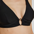 Triangle Bikini Top Luxe, Black