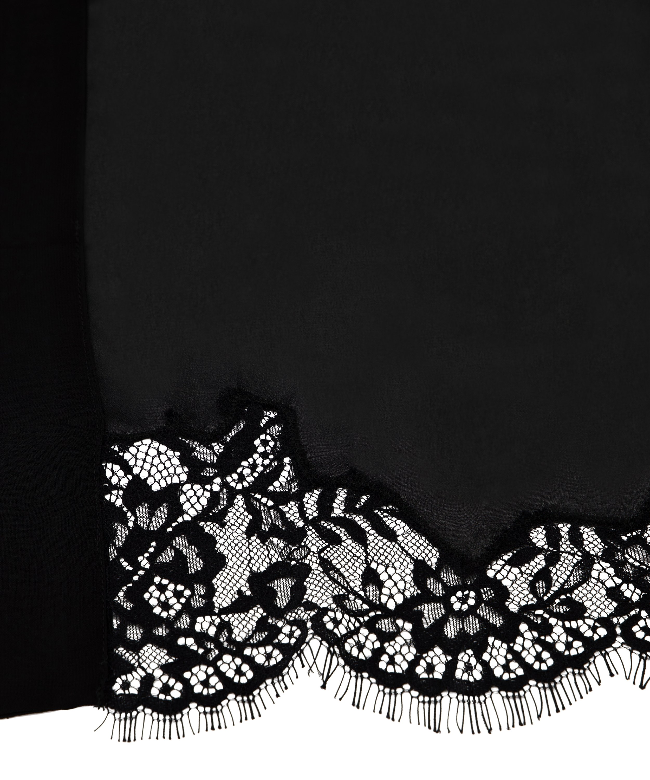 Satin Kimono, Black, main