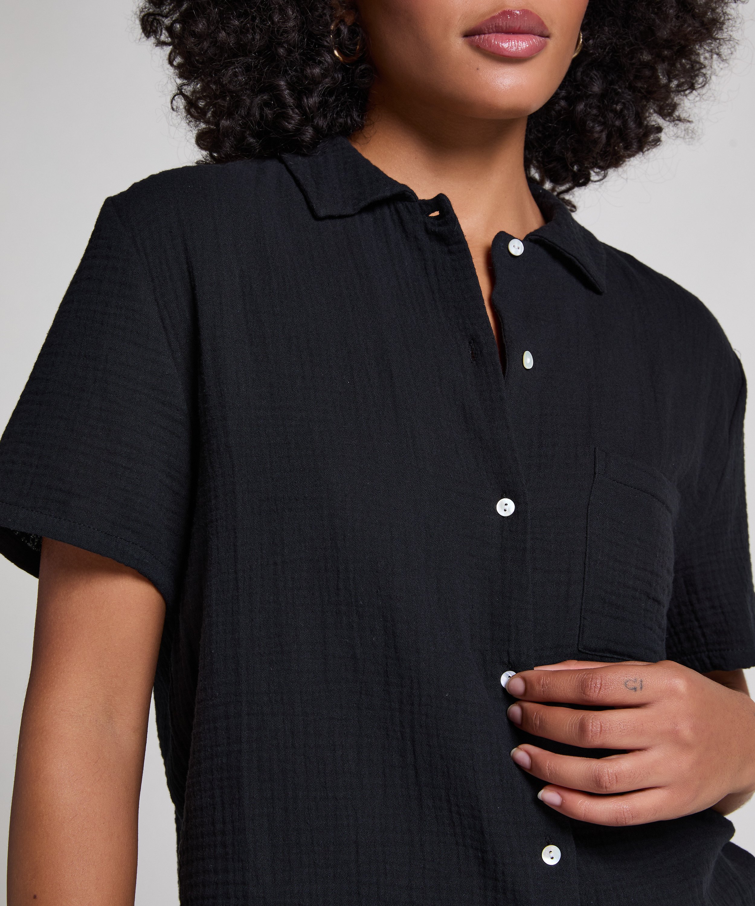 Muslin Jacket, Black, main