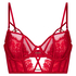 Noeki Non-Padded Longline Underwired Bra, Red