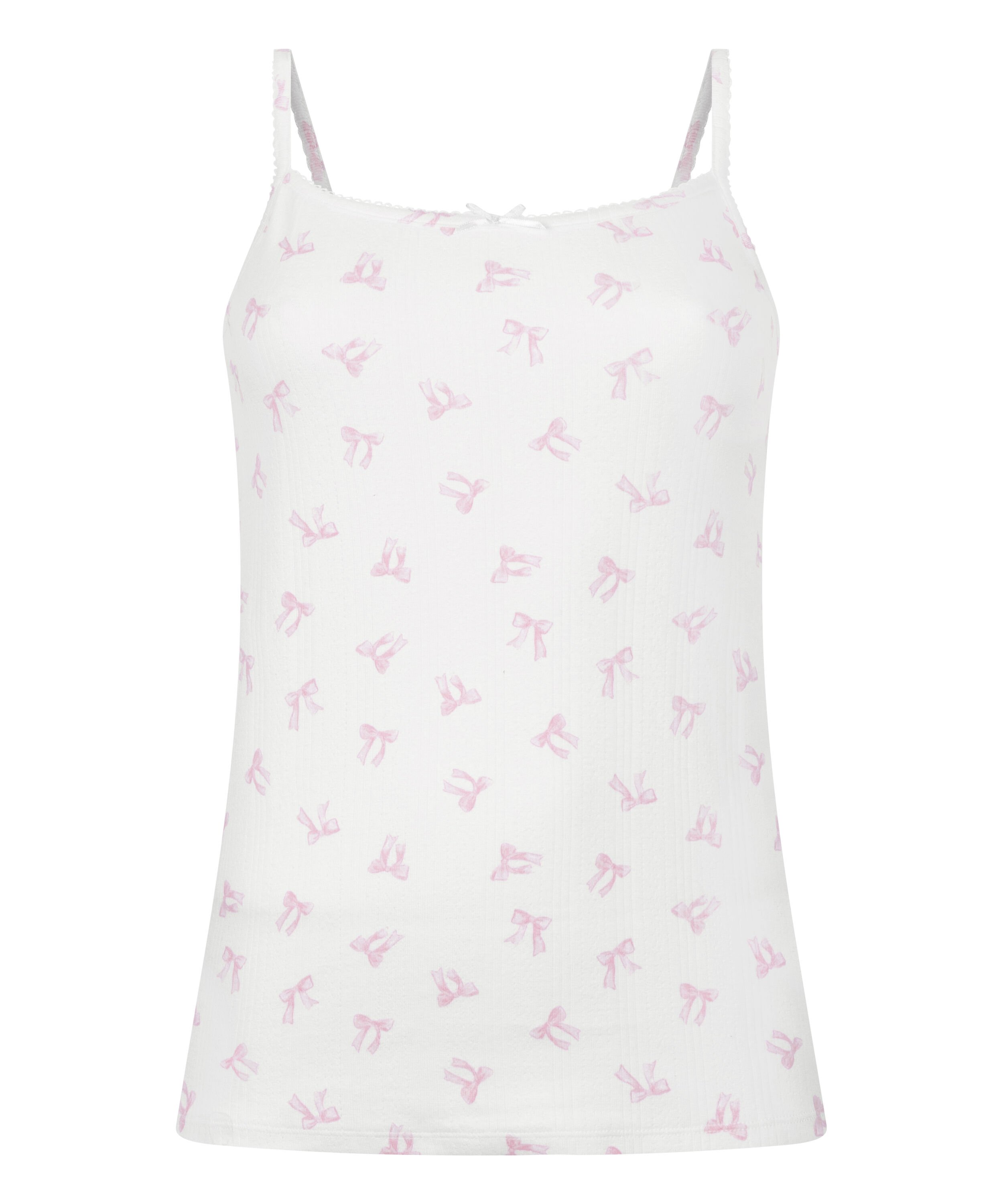 Cami Pointelle, White