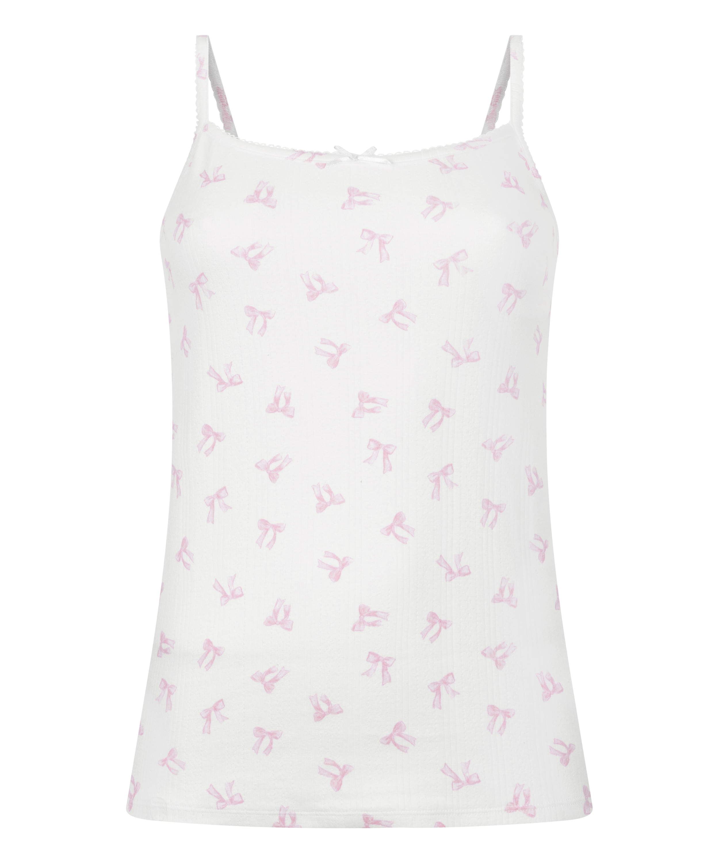 Cami Pointelle, White, main