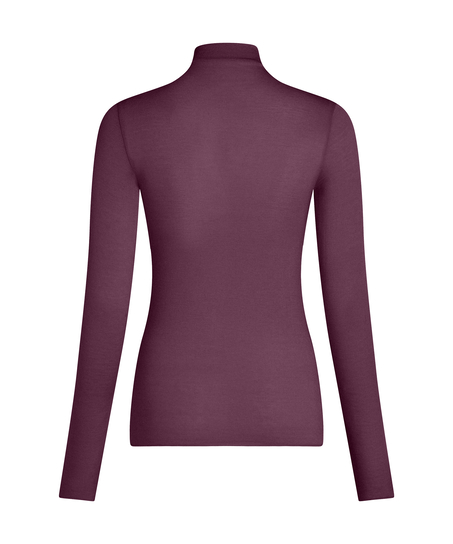 super soft Turtleneck shirt with Cashmere, Purple