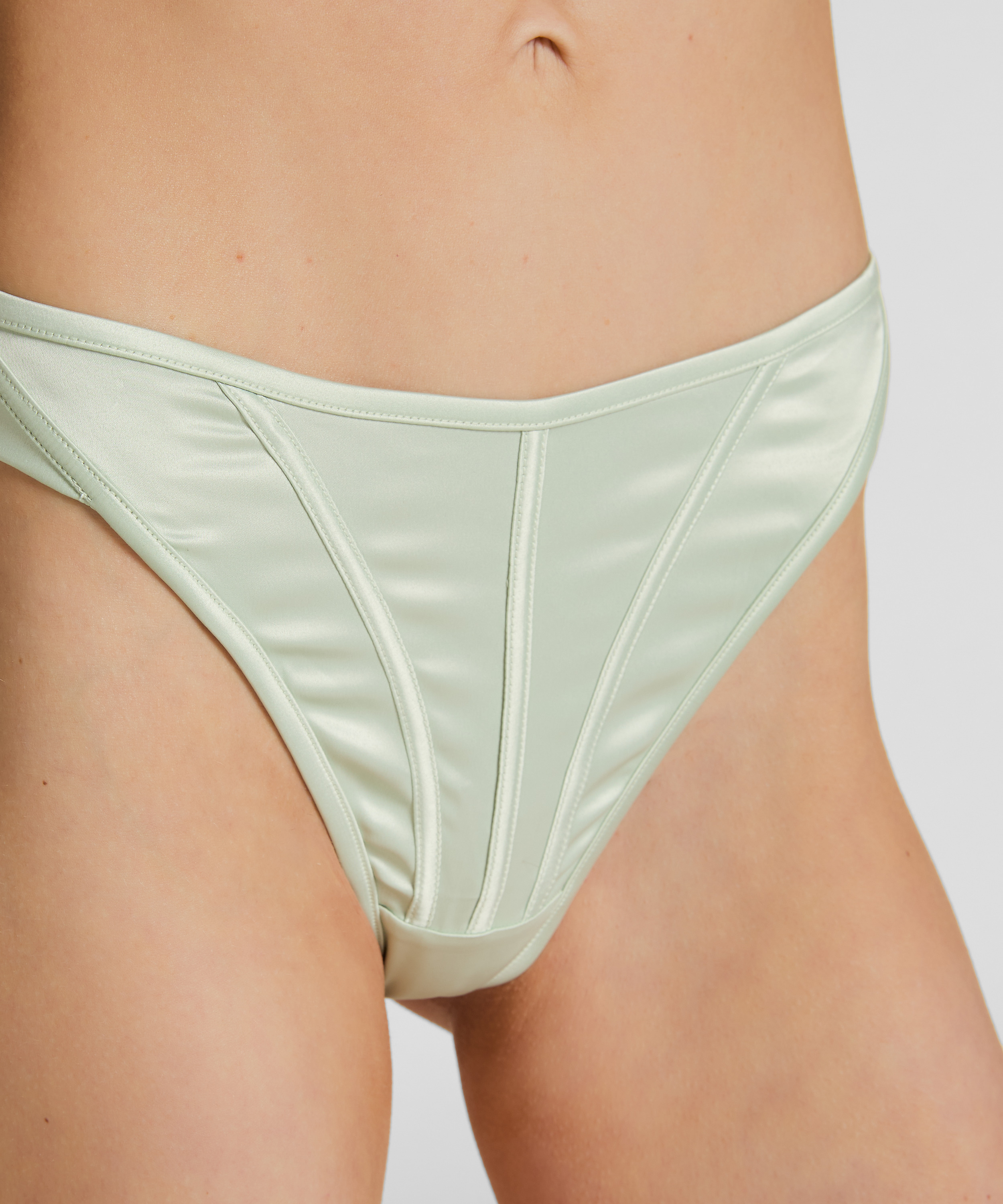 Highleg Thong Britt, Green, main