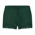 Velvet lace shorts, Green