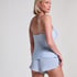 Short Satin Minimal, Blue