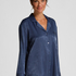 Ayla Satin Long-Sleeved Jacket, Blue