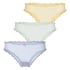 3-Pack Gingham Brazilian, Yellow