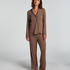 Essential Jersey Long-Sleeved Jacket, Brown