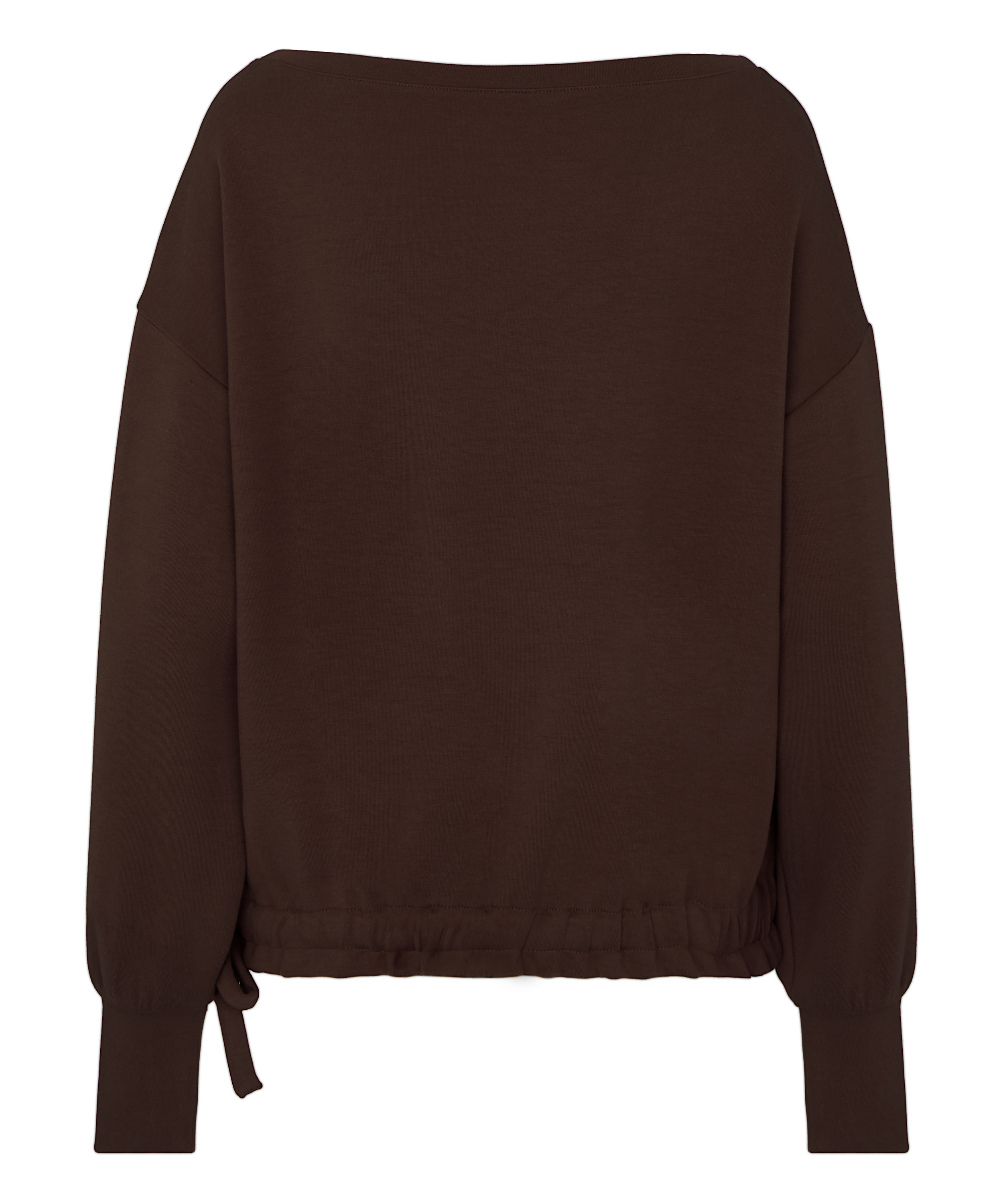 Top Viscose Boatneck, Brown, main
