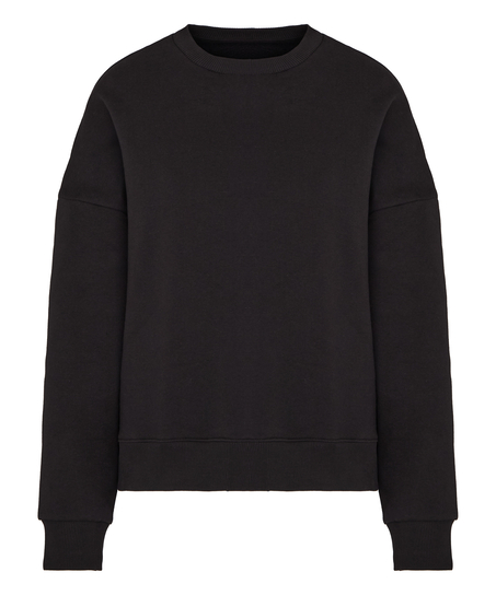 Top Crew Brushed Sweat, Black