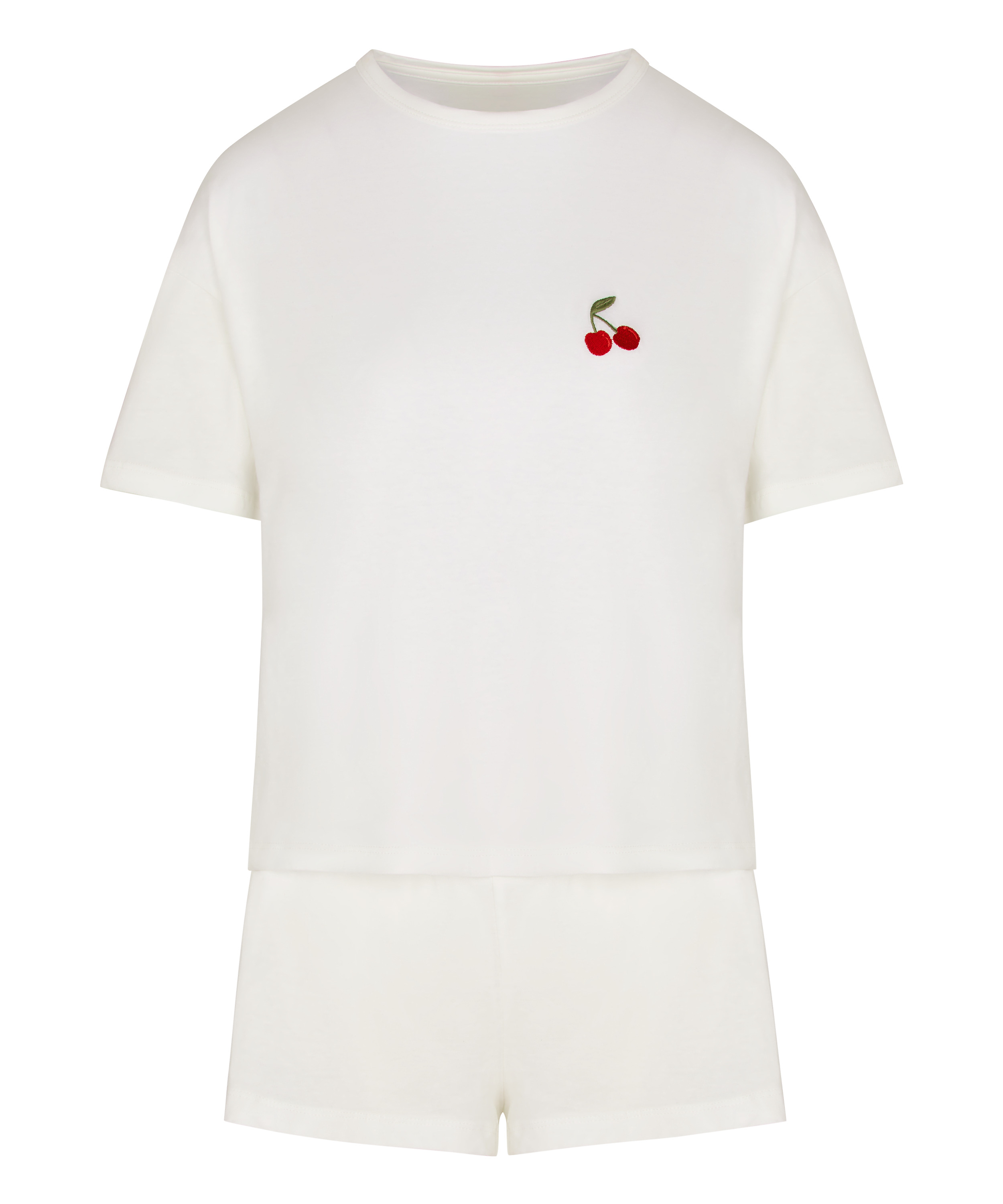 Pyjamaset Cotton, White, main