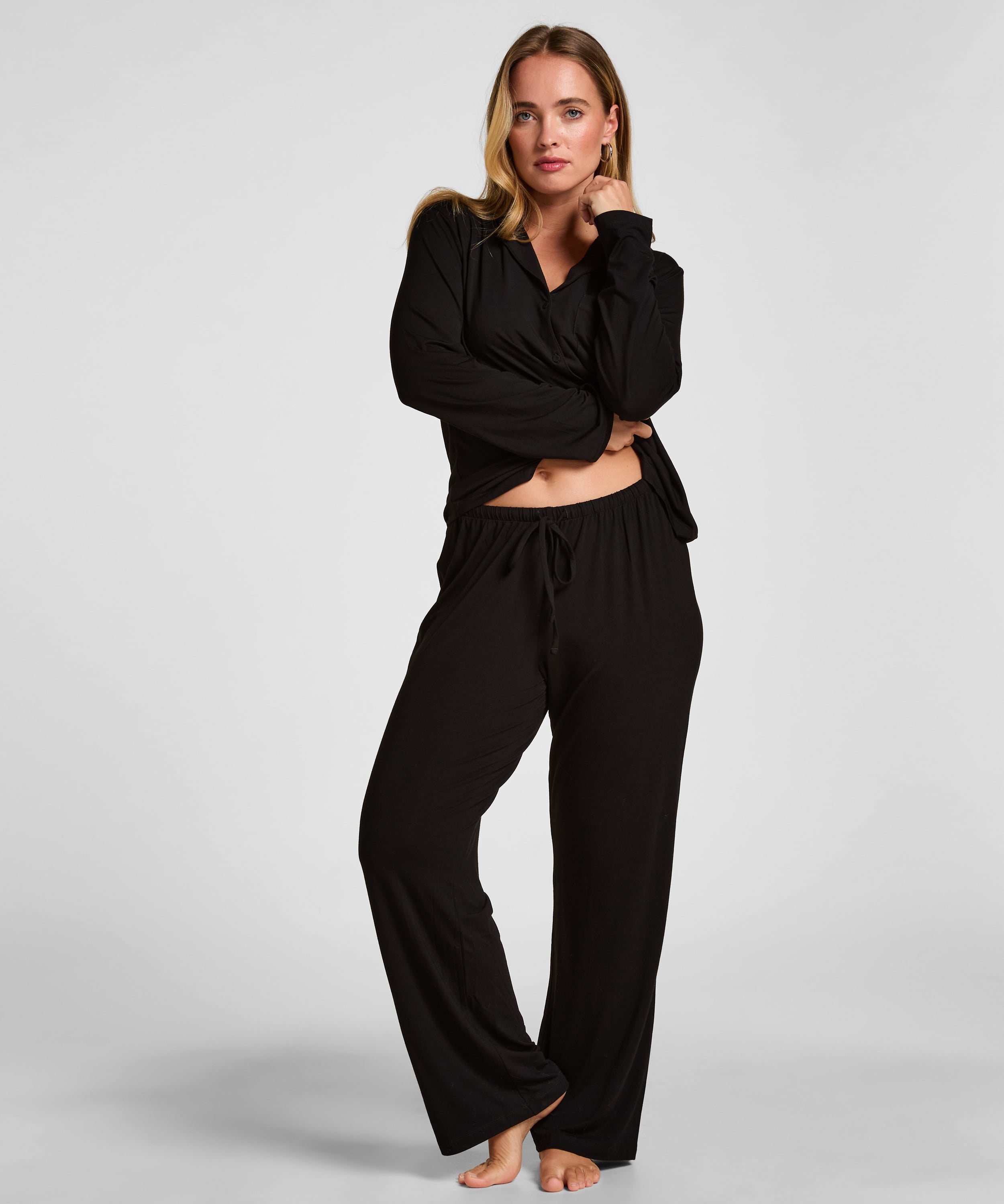 Essential Jersey Pants, Black, main