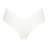 V-shaped Brazilian knickers mesh, White