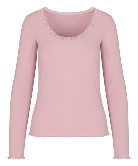 Top Jersey Lace, Pink