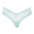 V-shaped Brazilian knickers mesh, Blue