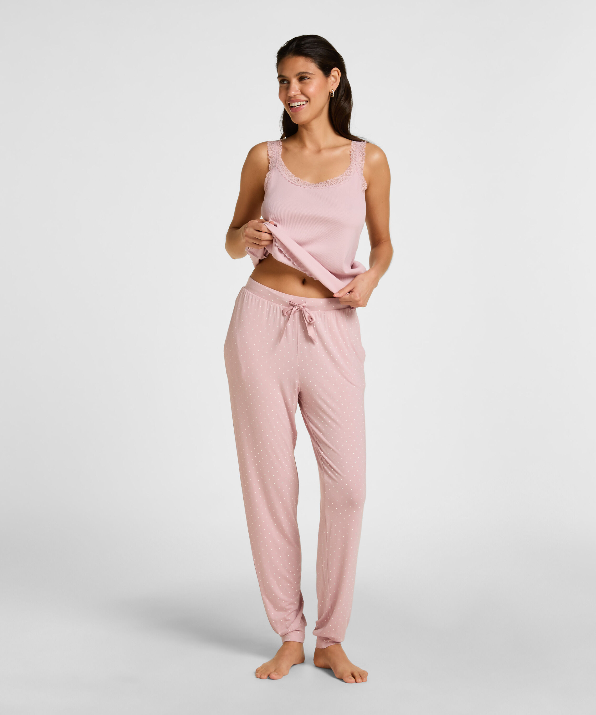 Jersey Pyjama Pants, Pink