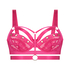 Sadie Non-Padded Longline Underwired Bra, Pink