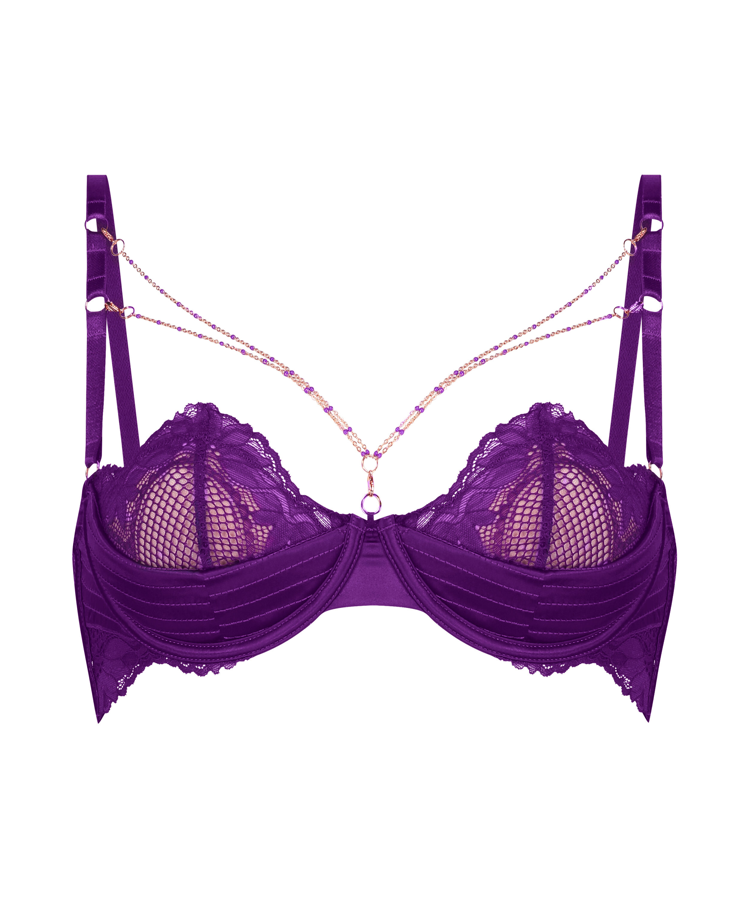 Half-Padded Cup Underwired Bra Belladonna, Purple