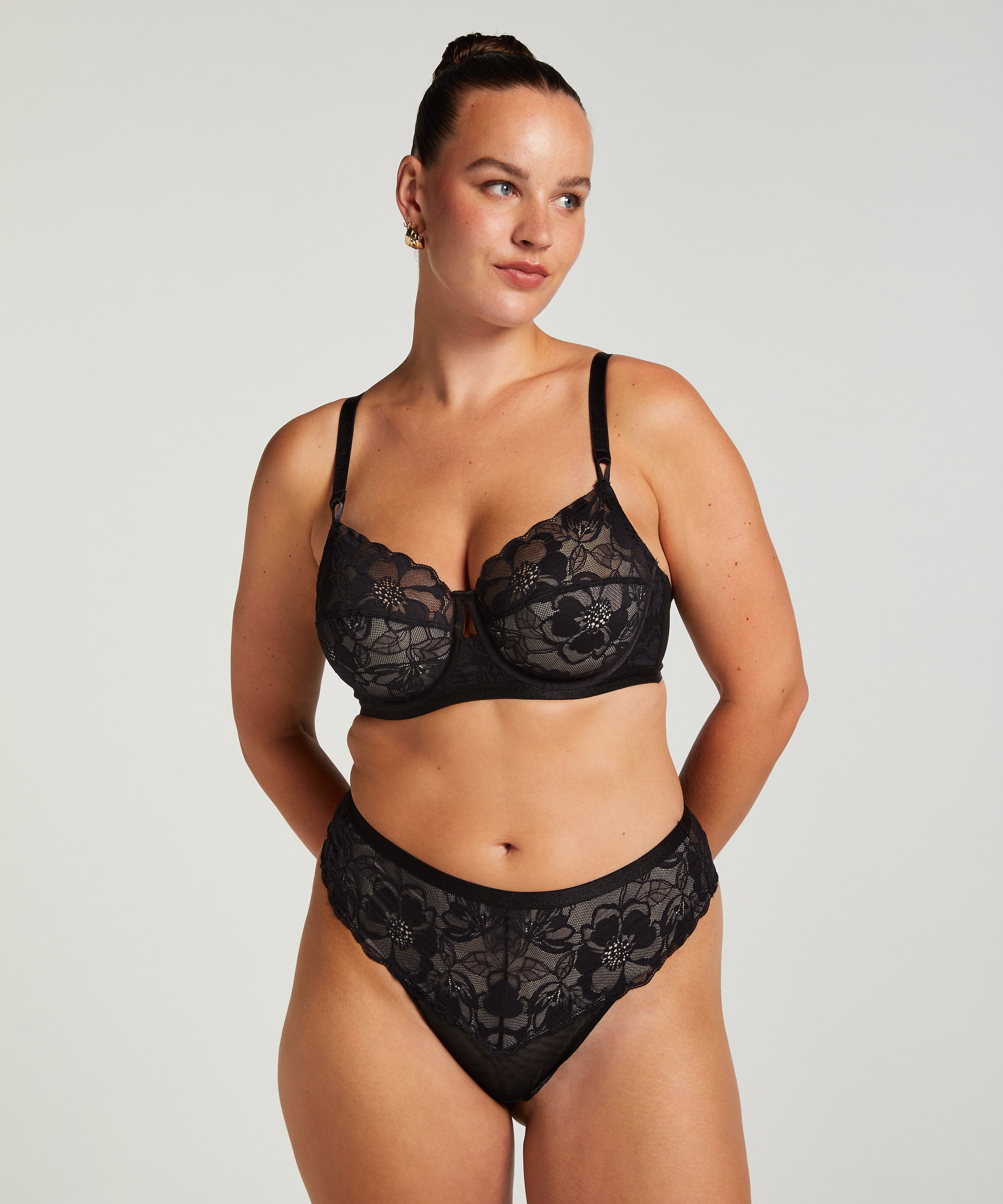 Sophia thong boxers, Black, main