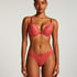 Marine Padded Push-Up Underwired Bra, Red