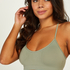 Rose seamless bralette, Green
