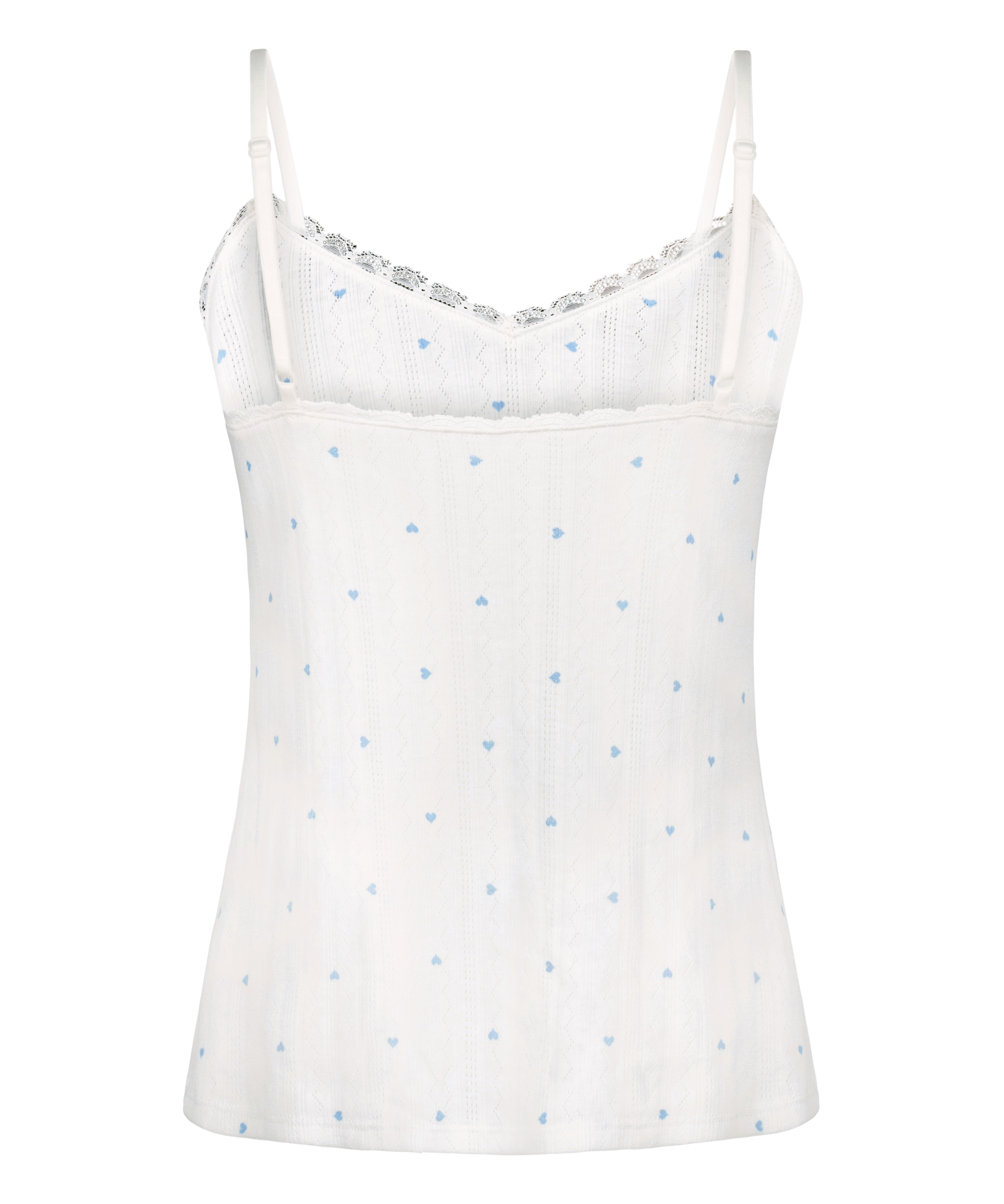 Cami lace top, Blue, main