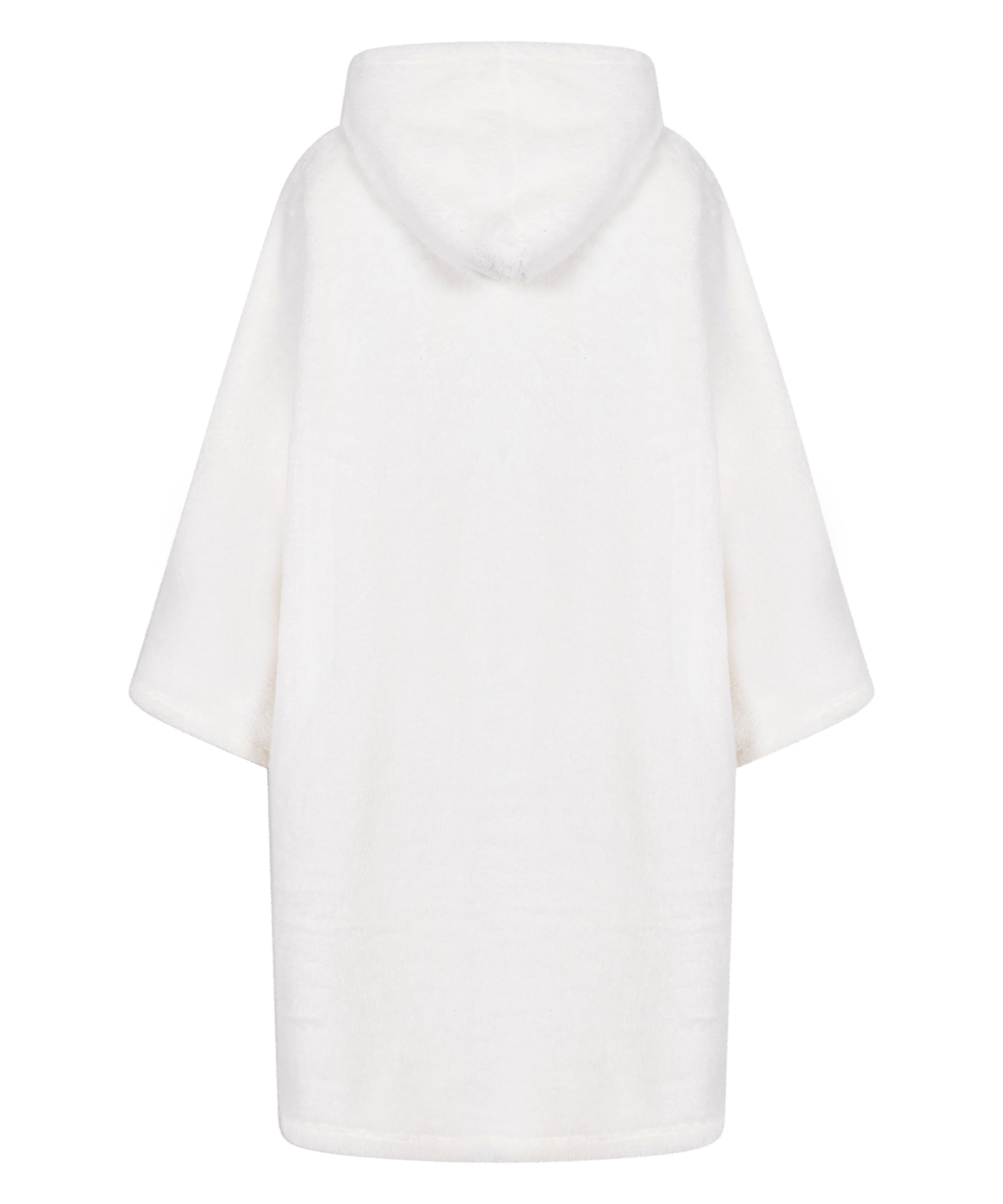 Snuggle Fleece Lounge Dress, White, main