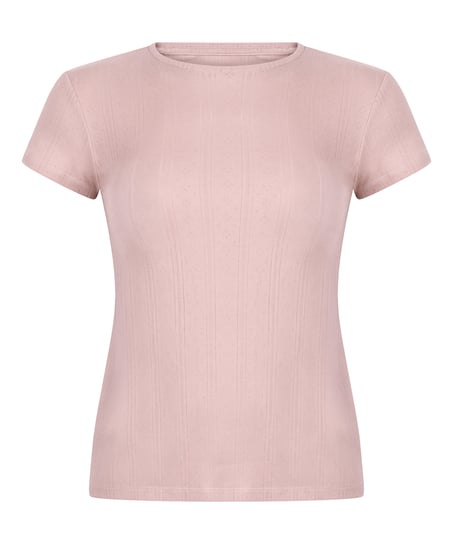 Pointelle shorts, Pink