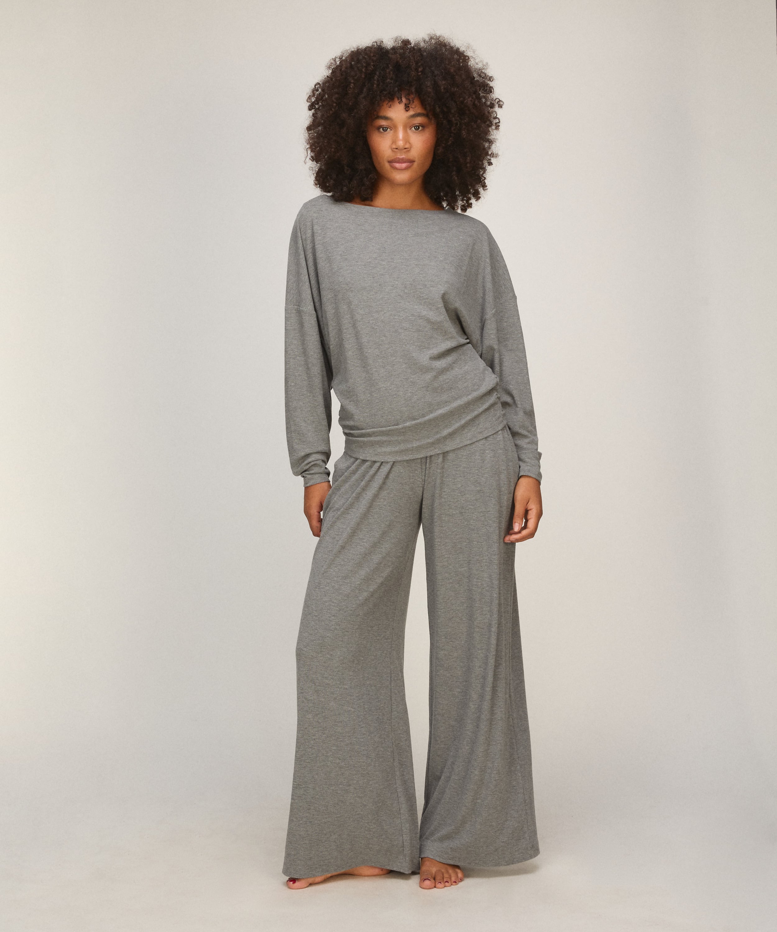 Pant Premium Rib Jersey, Gray, main