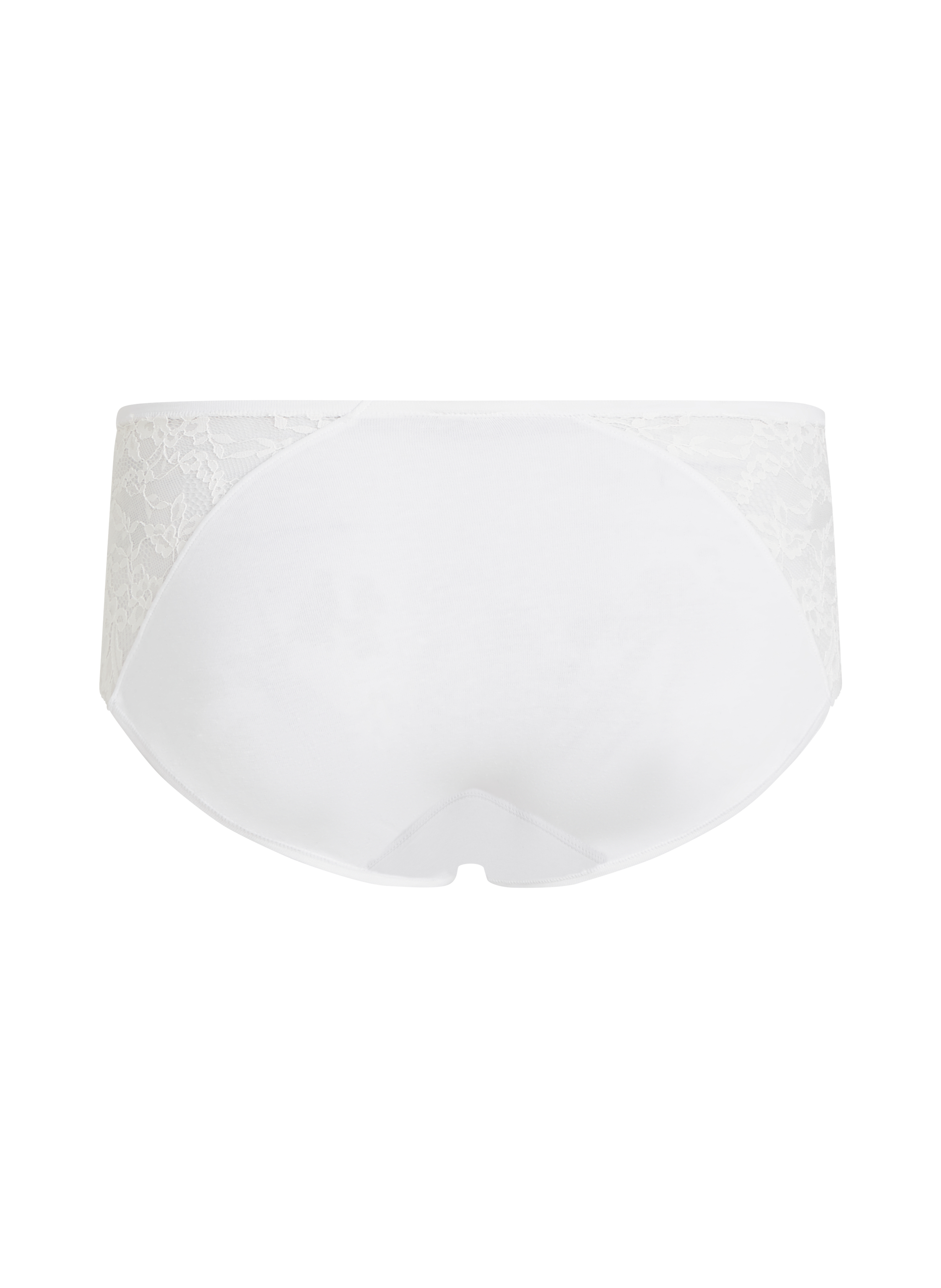 Mid Waisted Knickers Superslip Lace, White, main