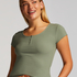 Henley Short Sleeved Pyjama Top, Green