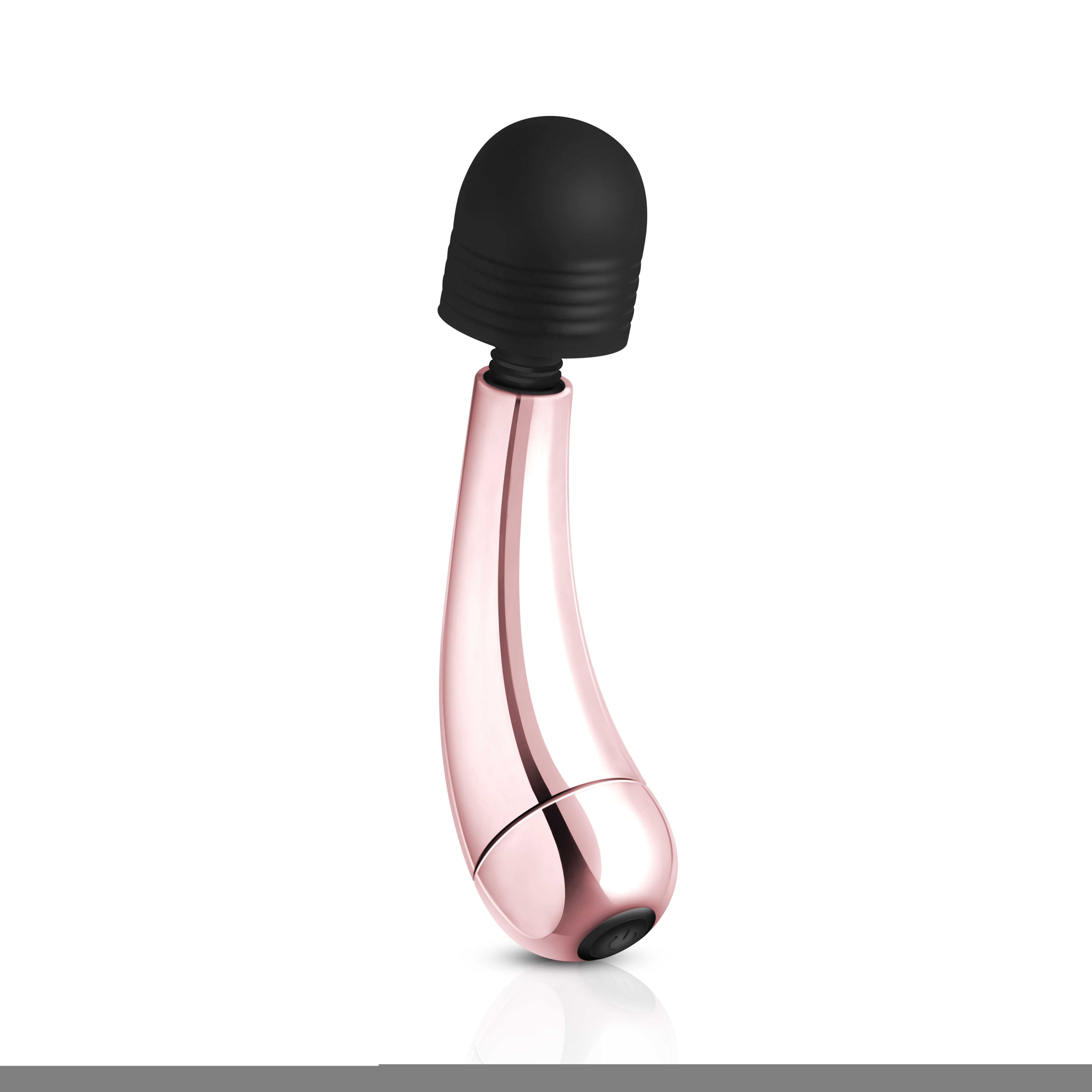 Rosy Gold Nouveau Mini Curve Massager, Pink