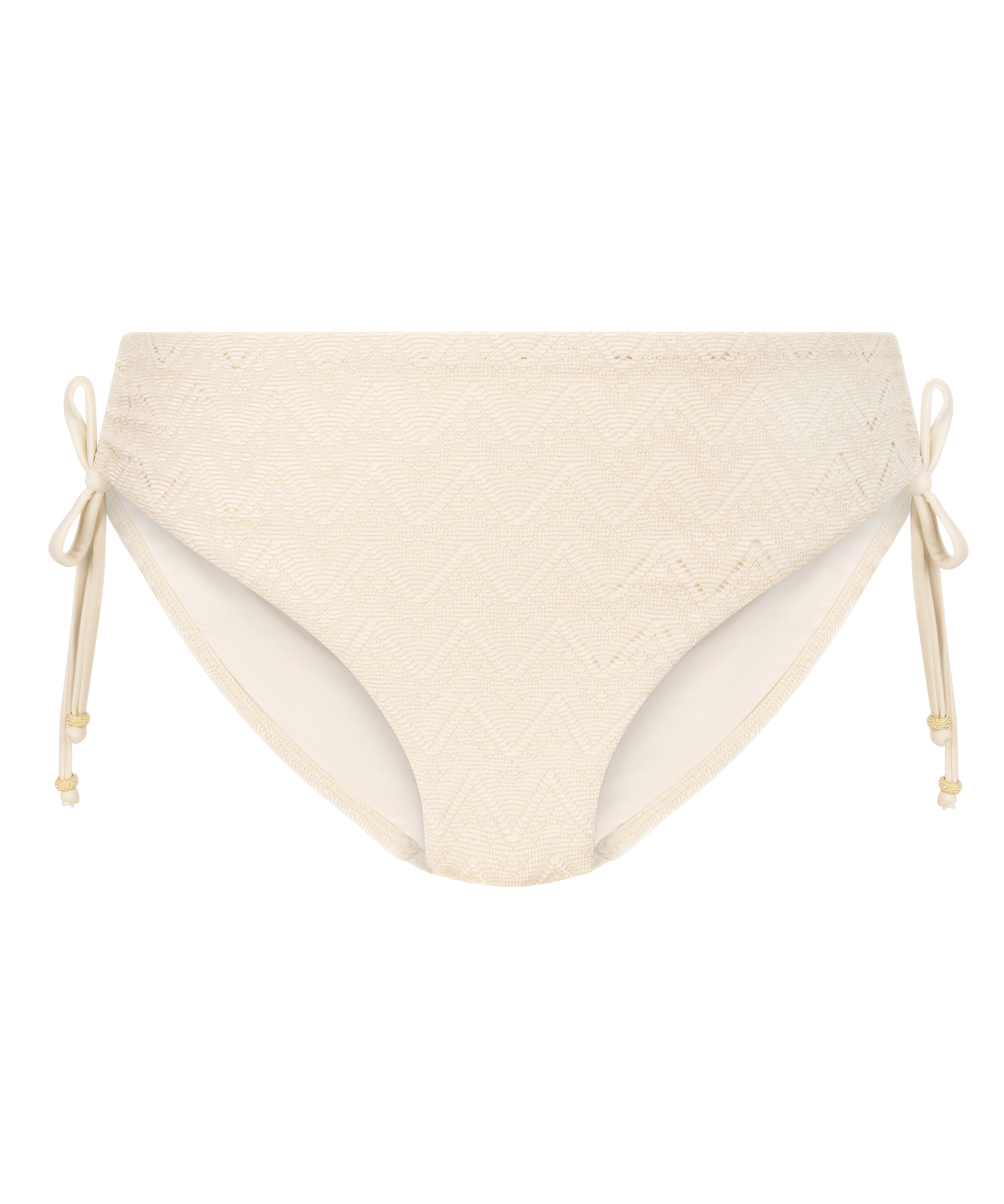 Crochet Bikini Bottoms, White, main
