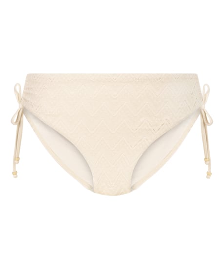 Crochet Bikini Bottoms, White