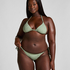 Giselle Triangle Bikini Top, Green