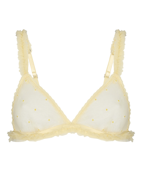 Bralette Flora, Yellow