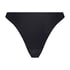 Juicy High Leg Bikini Bottoms, Black