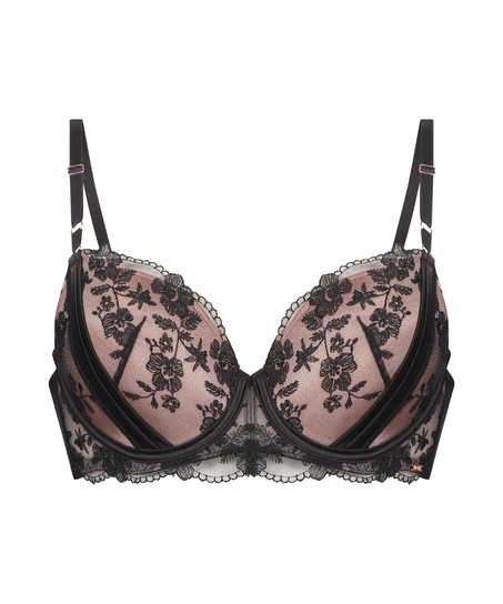 Steph Padded Underwired Bra, Black