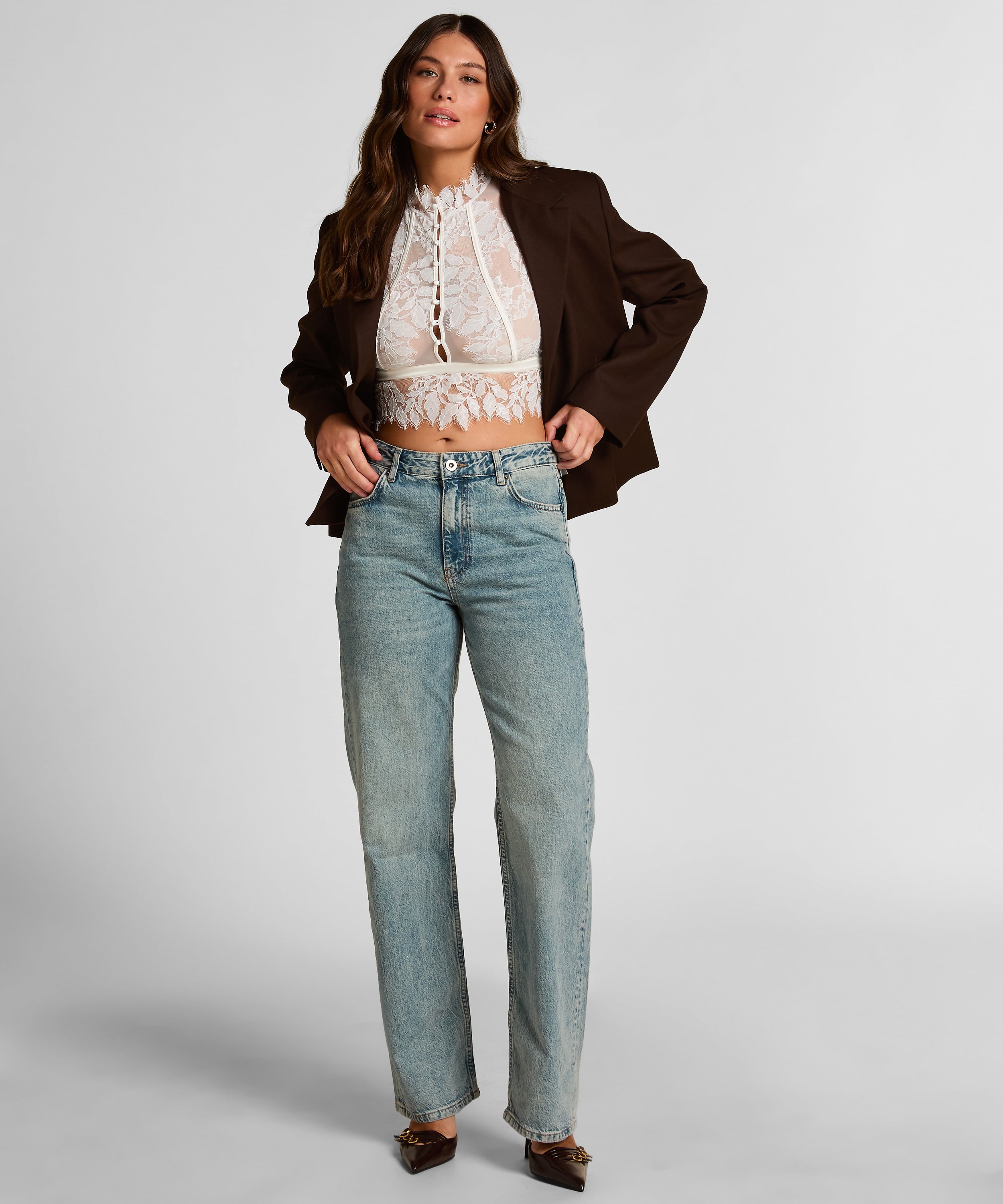 Amelia Bralette, White, main
