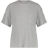 Rib Short Sleeve Top, Gray