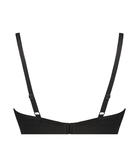 Rose Padded Maternity Nursing Bra, Black