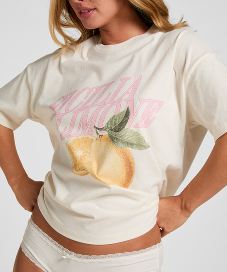 T-shirt with Print, White