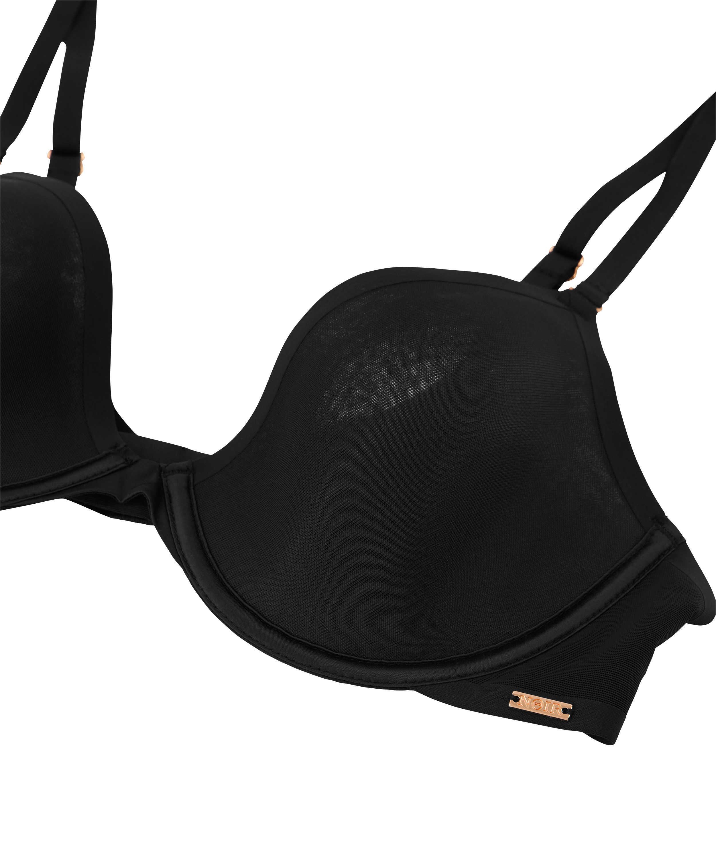 Essential Padded Underwired Bra, Black, main